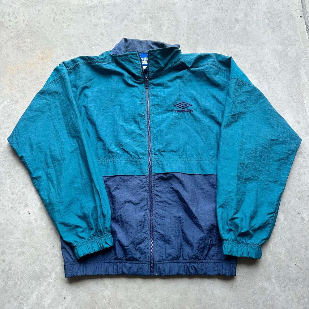 Vintage Umbro Color-block Nylon Full-Zip Windbreaker Jacket